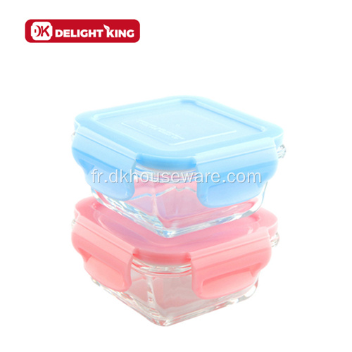 Mini portable Baby Glass Food Conteners à emporter